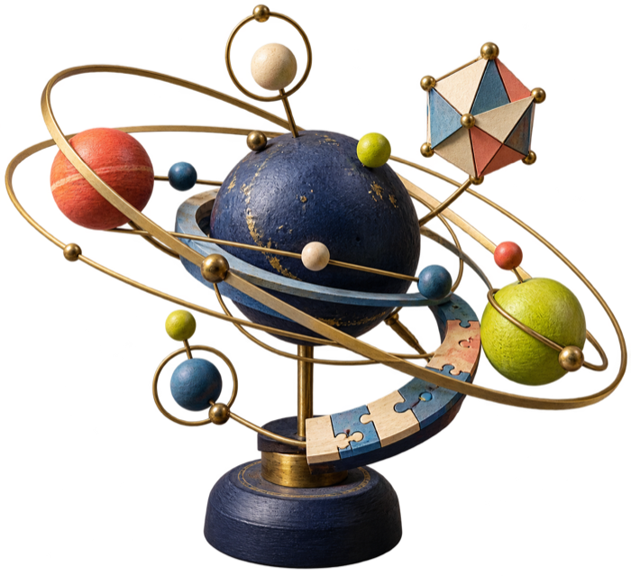 Math Olympiad handcrafted illustration